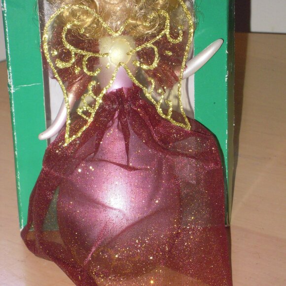 Vintage Hand Blown De Carlini Italy Woman Angel Christmas Tree Glass Ornament - Picture 8 of 11